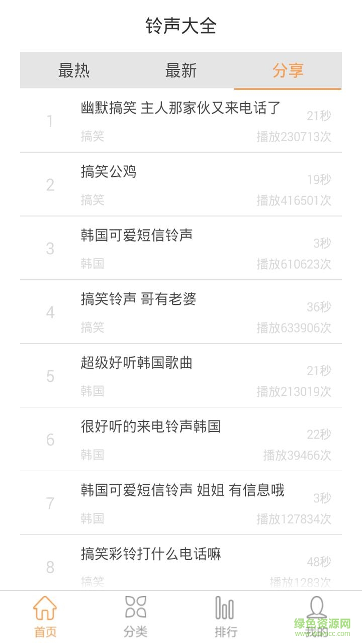 鈴聲全集app v1.0 安卓版 1