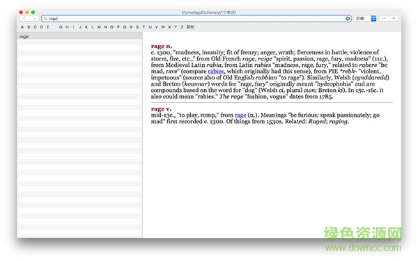 Etymology Dictionary英語(yǔ)詞源字典mac版 v1.0 蘋(píng)果電腦版 0