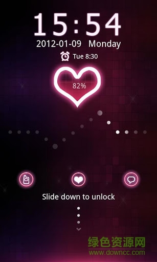 GO鎖屏紅心主題 v1.0 安卓版 3