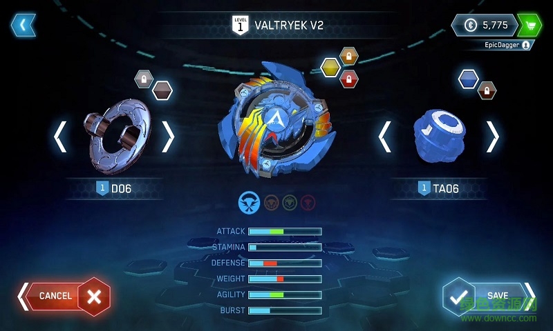 爆裂陀螺中文修改版 v1.0.1 安卓無限金幣版 1