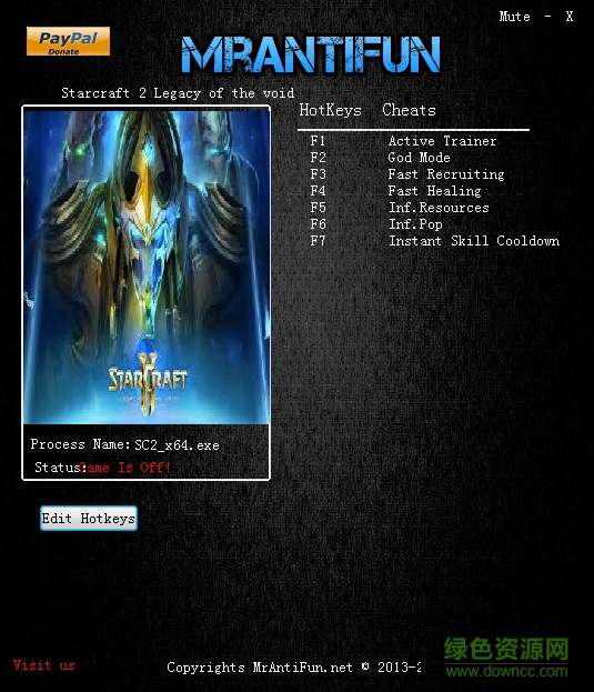 星際爭霸2虛空之遺全版本通用修改器 +6 綠色版 0