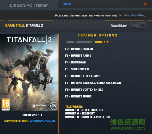 泰坦隕落2十項(xiàng)修改器 64位正式版 0