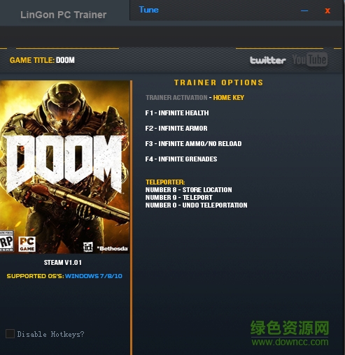 毀滅戰(zhàn)士4六項修改器 v1.01 正式版 0