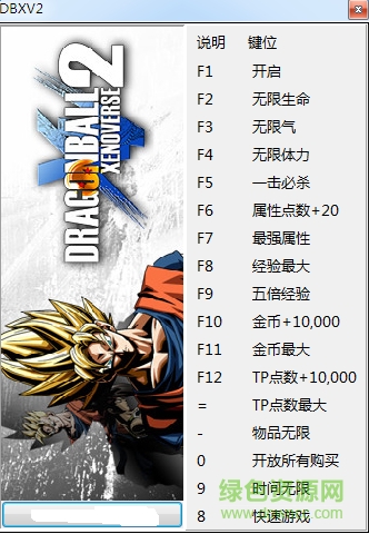 龍珠超宇宙2十六項(xiàng)修改器 v1.02 中文版 0