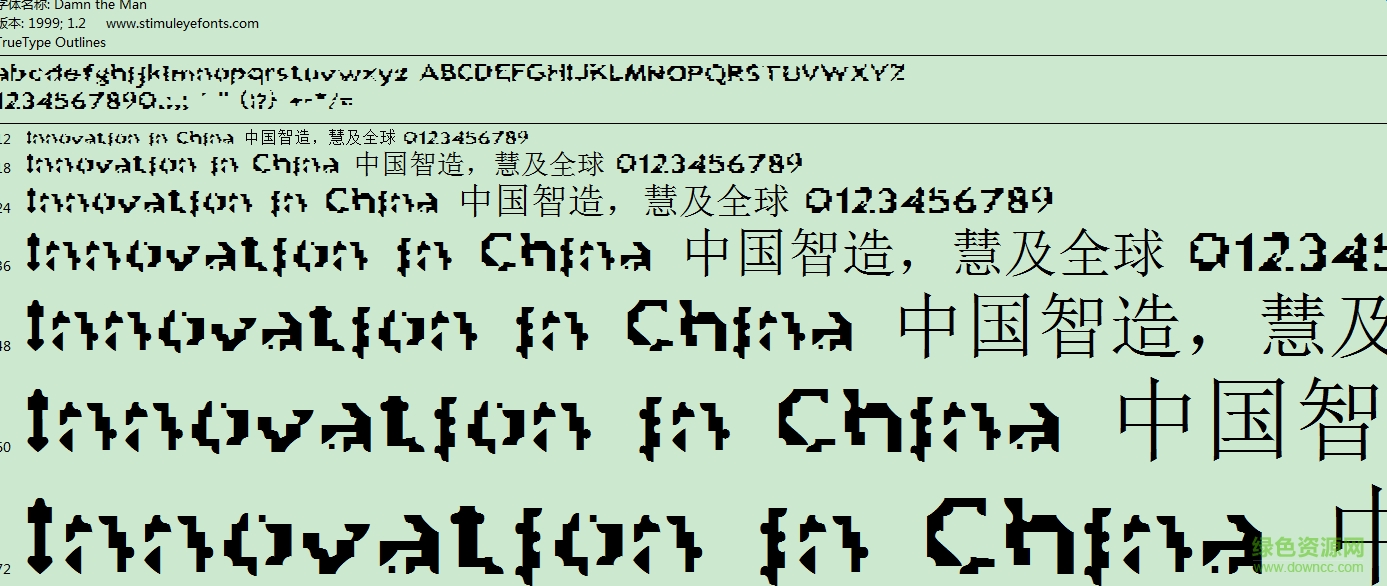 Damn the Man字體  0