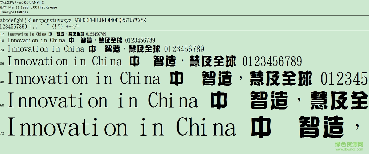 金梅海報(bào)面包字形 ttf免費(fèi)版 0