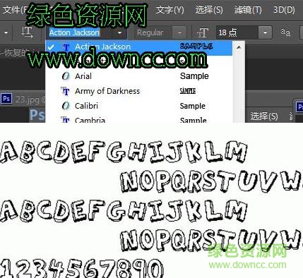 actionjackson字體 actionjackson字體
