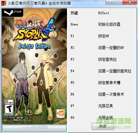 火影忍者疾風(fēng)傳究極忍者風(fēng)暴4八項(xiàng)修改器 v1.0 正式版 0