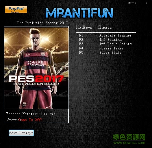 實況足球2017四項修改器 v1.02 通用版 0