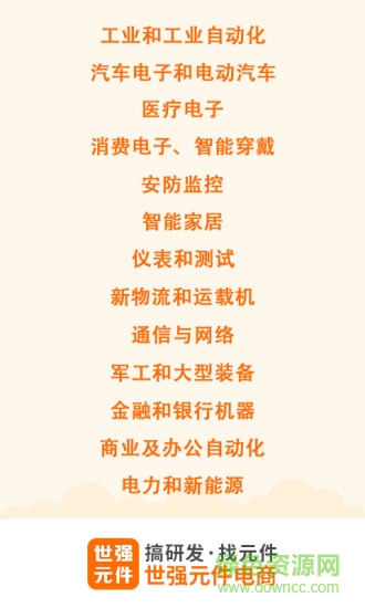 世強元件電商app