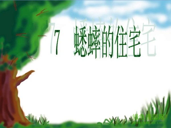 蟋蟀的住宅ppt完美版  0