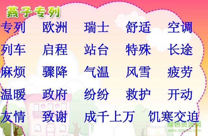 燕子專列 優(yōu)秀ppt