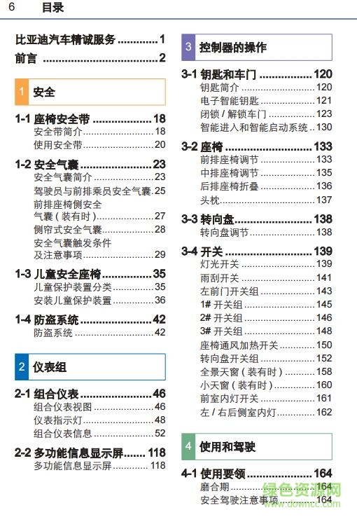 比亞迪s7使用說(shuō)明書(shū)