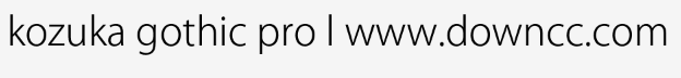 kozuka gothic pro l-亮體