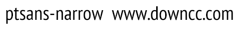ptsans-narrow字體