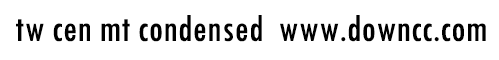 tw cen mt condensed