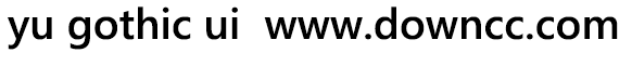 yu gothic ui semibold字體