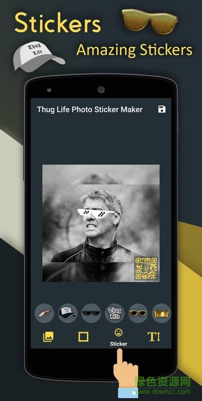 戴墨鏡叼煙特效app(Thug life photo sticker maker) v4.0.5 安卓版 0
