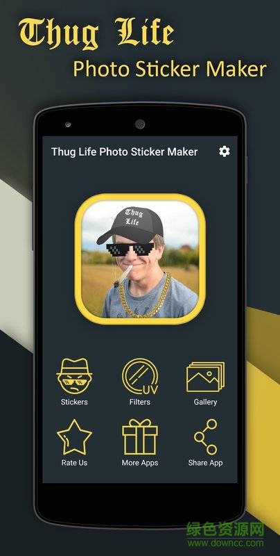 Thug life photo sticker maker