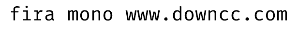 fira mono等寬字體