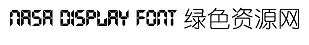 nasa display font