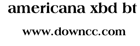 americana xbd bt-普通體