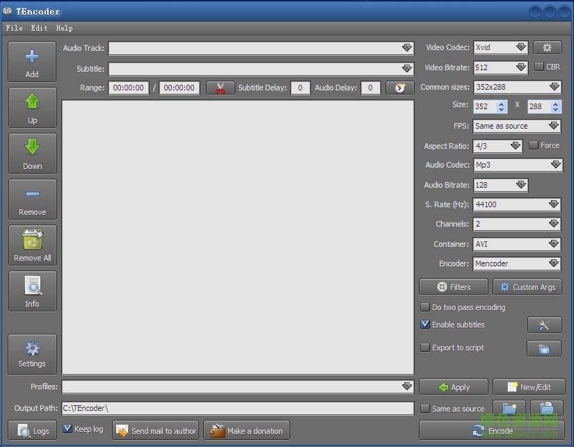 多線程視頻編碼器TEncoder v4.5.10 安裝版 0