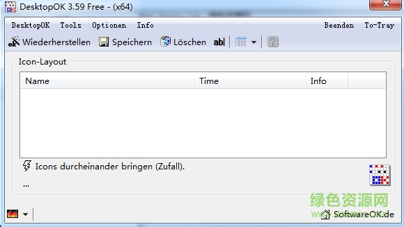 桌面圖標(biāo)布局保存工具(DesktopOK x64位) v4.51 中文綠色免費版 0