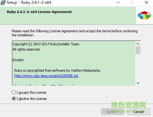 Ruby開(kāi)發(fā)工具 v2.4.1 最新版_64位 0