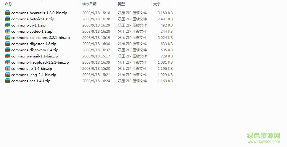 org.apache.coomons jar包0
