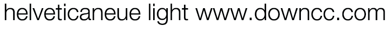 helveticaneuelight字體