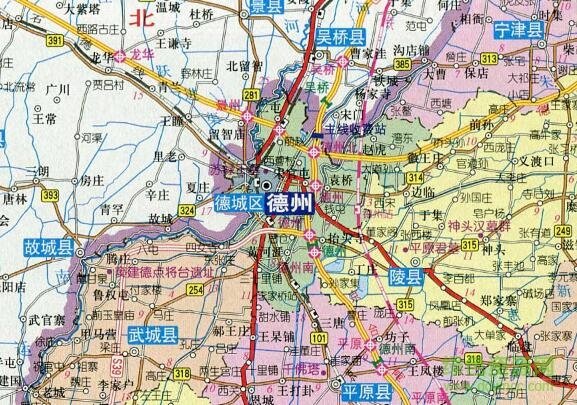 山東德州地圖全圖高清版