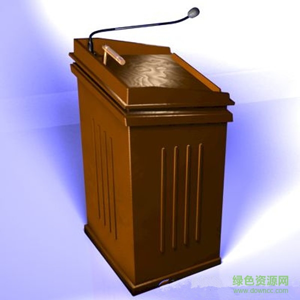 演講臺(tái)3d模型  0