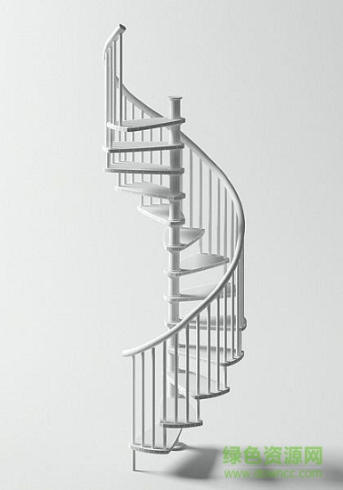 3dmax旋轉(zhuǎn)樓梯模型 免費版 0
