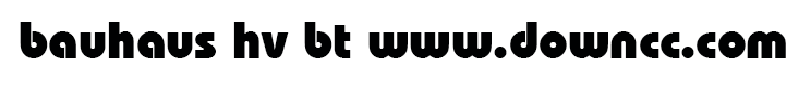 bauhaus hv bt字體