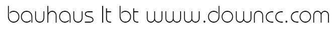 bauhaus lt bt