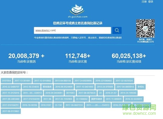 歸巢查鴿子環(huán)號查詢器