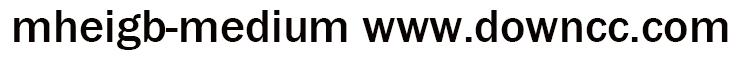 mheigb medium u字體