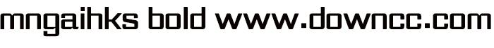 mngaihksbold 粗體(西方)