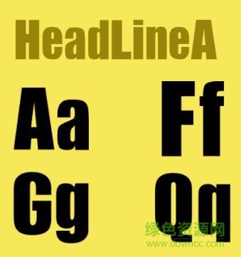 headlinea字體 headlinea.ttf