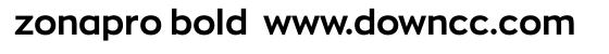 zonapro bold字體