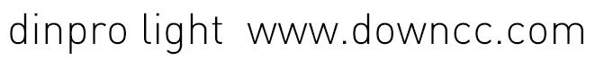 dinpro-light英文字體