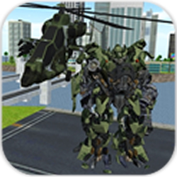 直升機變形機器人無限抽(X Ray Robot Helicopter)