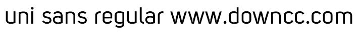 uni sans regular字體