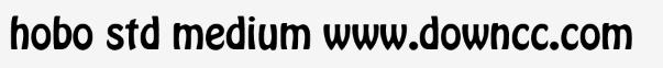 hobo std medium字體