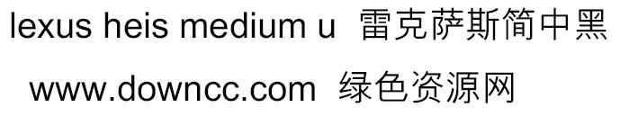 lexus 簡中黑 u medium