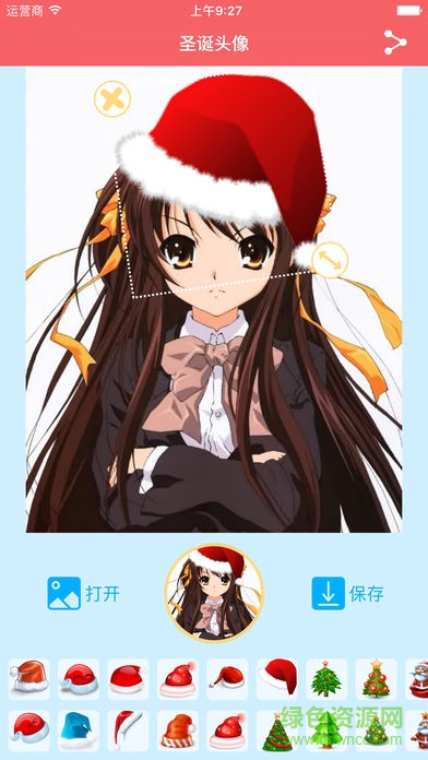 圣誕頭像手機(jī)版(頭像加圣誕帽) v1.1 安卓版 1