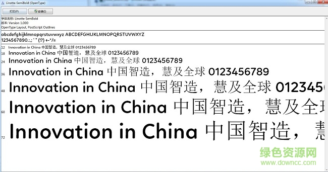 linotte semibold字體  0