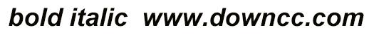 bolditalic字體