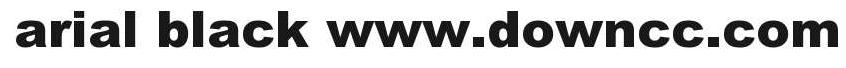 arial black 黑體 西方